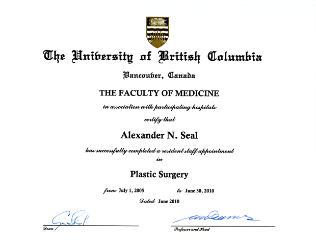 UBC Diploma