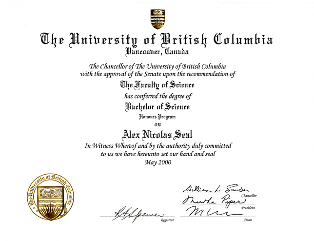 UBC Diploma