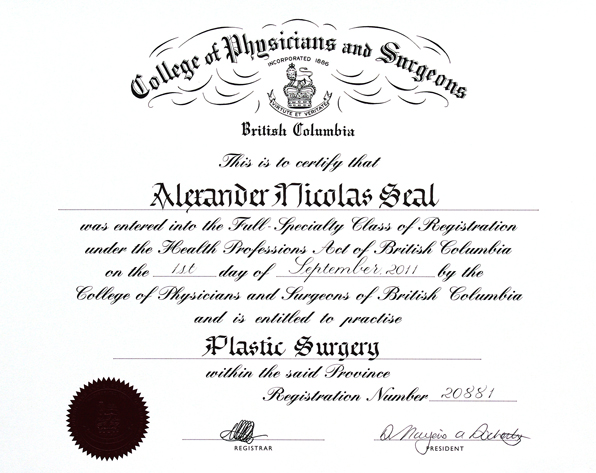 CPSBC Diploma